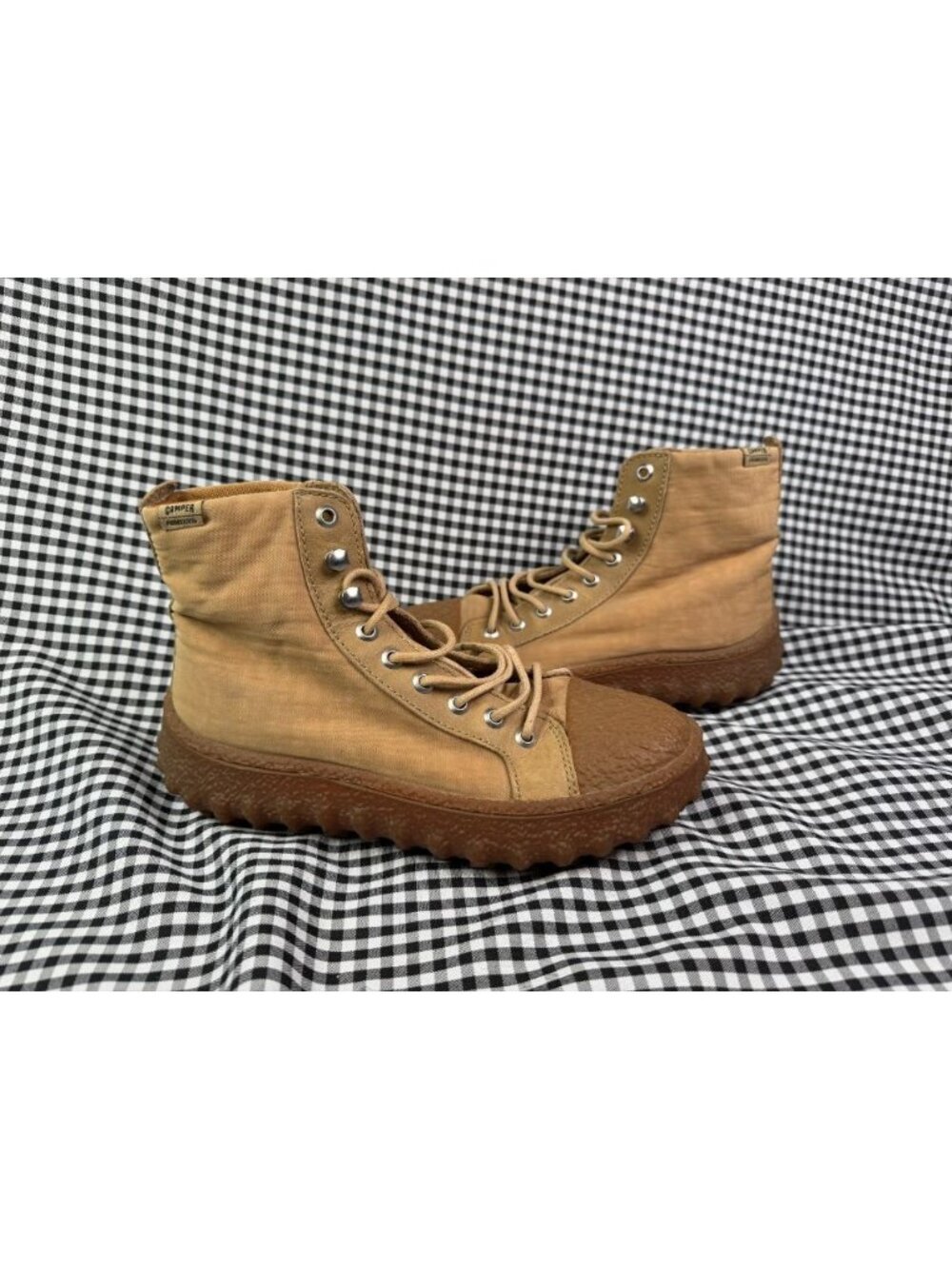 Camper Ground Primaloft Michelin Boots Women EU 37 / US 7 Tan Ankle Lace Up